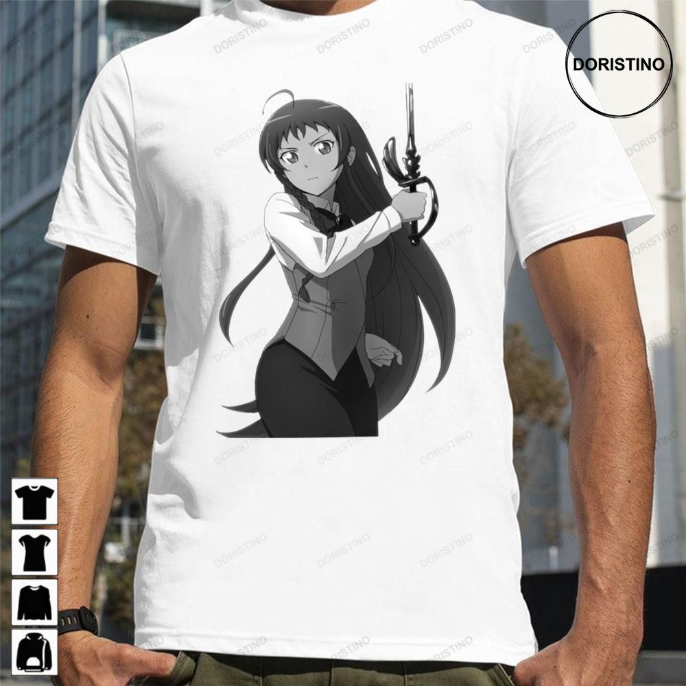Girl Black White The Devil Is A Part-timer Awesome Shirts